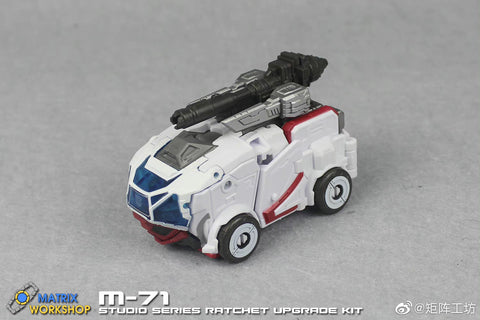 Matrix Workshop M71 M-71 Weapon set & Back Pack for Studio Series 82 SS82 Ratchet (in Bumblebee Movie) Upgrade Kit