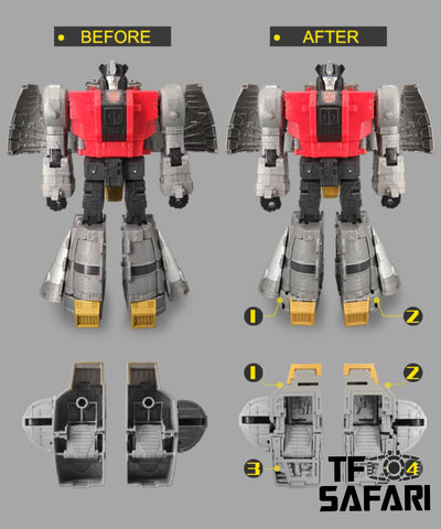 Go Better Studio GX44 GX-44 Gap Fillers for Studio Series 86 SS86 Sludge Dinobot Upgrade Kit
