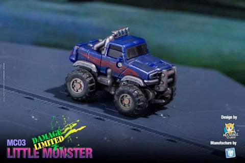 Dr.Wu & Mechanic Studio Movie Collector MC03BD MC-03BD Little Monster ( Wheelie Legends Class fit to SS series Battle Damaged Version) Dr Wu  8cm / 3.15"