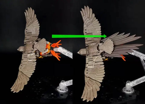 BDT Studio  BDT-19 BDT19 Upgrade Kit (Tail Feather Enhancement Part) for WFC Kingdom Airazor Upgrade Kit