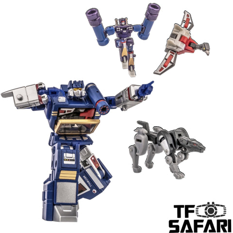NA NewAge H21EX H-21EX Scaramanga ( Soundwave ) Toy Color 4 in 1 pack Toy Color Version New Age 9cm / 3.5"