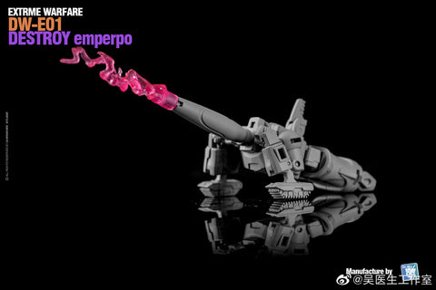 Dr.Wu & Mechanic Studio Extreme Warfare DW-E01 Destroy Emperpo (Galvatron) / DW-E02  Monitor Officer (Soundwave) Legends Class fit to Earthrise Titan Class 2 in 1 set 6cm / 4.6"