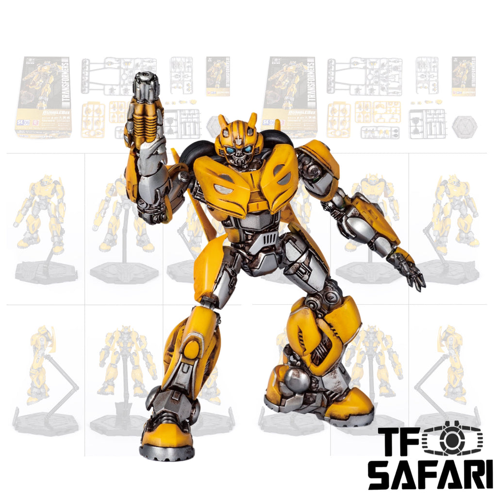 Trumpeter SK06 SK-06 08117 Transformers Bumblebee B-127 B127 Smart Model Kit ( Bumblebee movie Assemble Figurine Series) 9.2cm / 3.6"