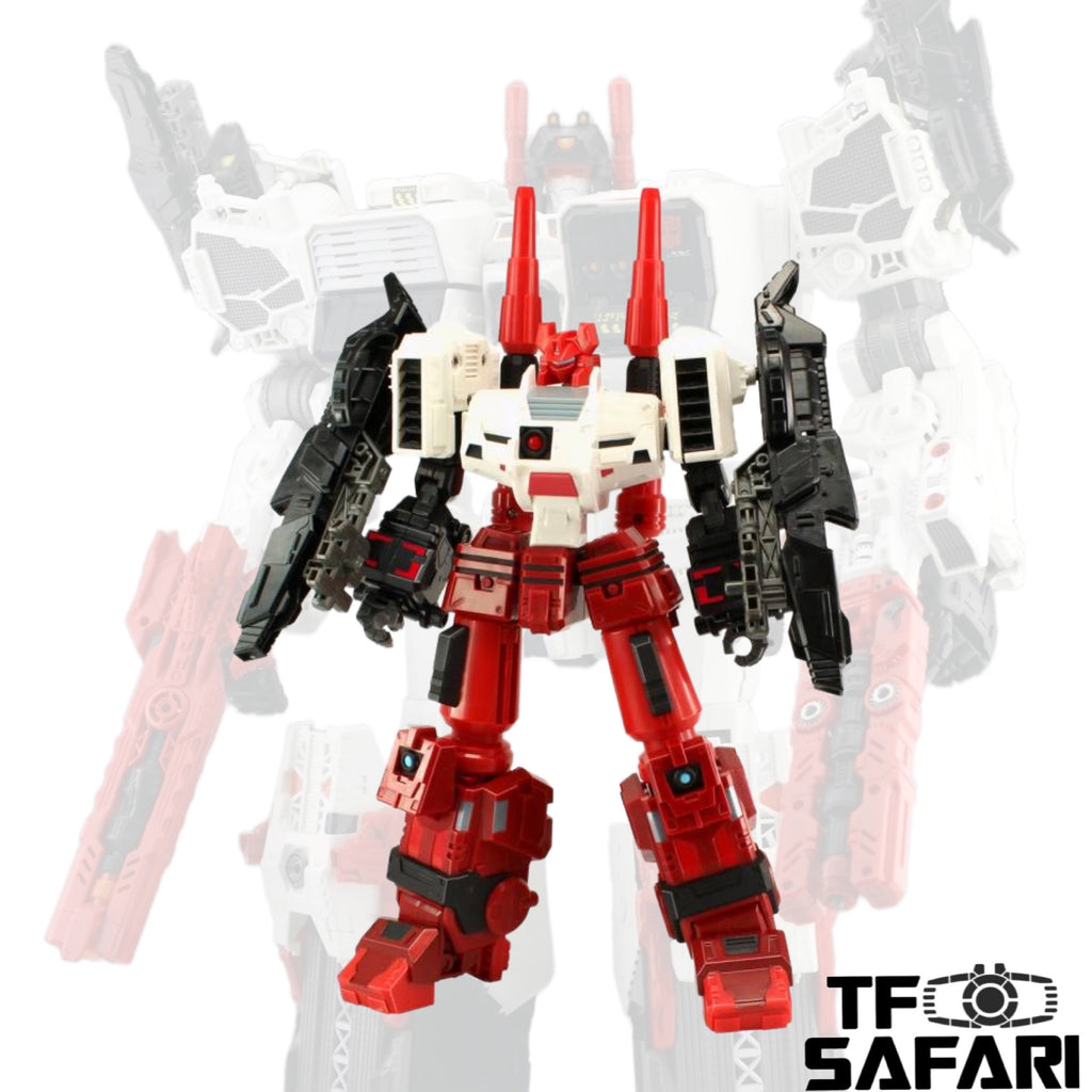 Before And After BA02 BA-02 Six Sigma ( Six-Gun ) w/ Slammer US Black Arm Version for LG / SDCC / IDW / MT Maketoys Metroplex 30cm