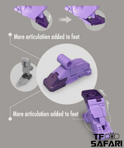 Go Better Studio GX37 GX-37 Gap Fillers & Replacement Feet for WFC Kingdom Cyclonus Upgrade Kit
