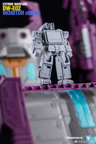Dr.Wu & Mechanic Studio Extreme Warfare DW-E01 Destroy Emperpo (Galvatron) / DW-E02  Monitor Officer (Soundwave) Legends Class fit to Earthrise Titan Class 2 in 1 set 6cm / 4.6"