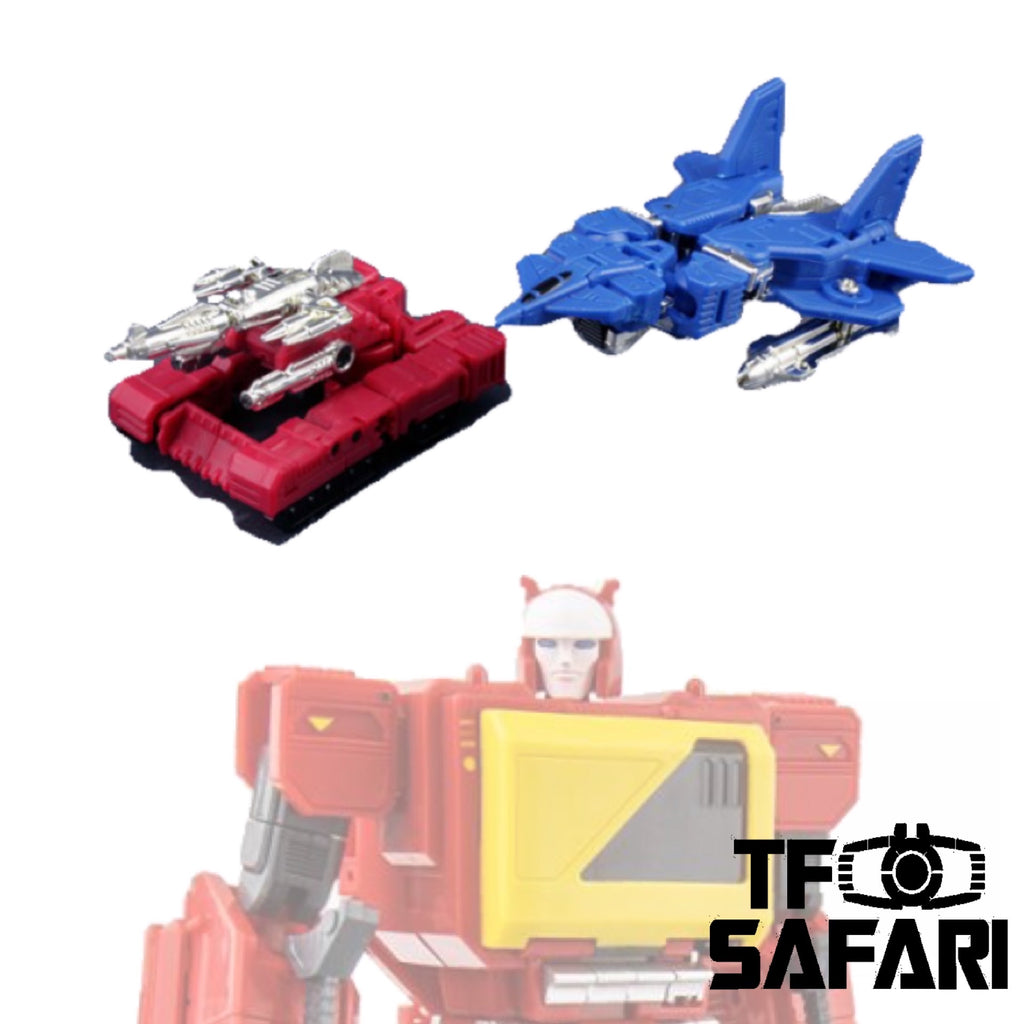 Keith's Fantasy Club KFC Toys CST-05/CST-06 Slam Tank & Jet Dancer ( Grand Slam / Raindance, G1 Original Color) Cassettes