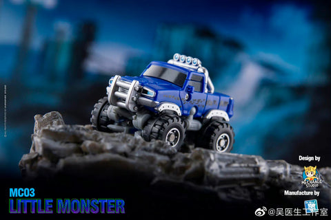 Dr.Wu & Mechanic Studio Movie Collector MC03 MC-03 Little Monster ( Wheelie Legends Class fit to SS series) Dr Wu  8cm / 3.15"