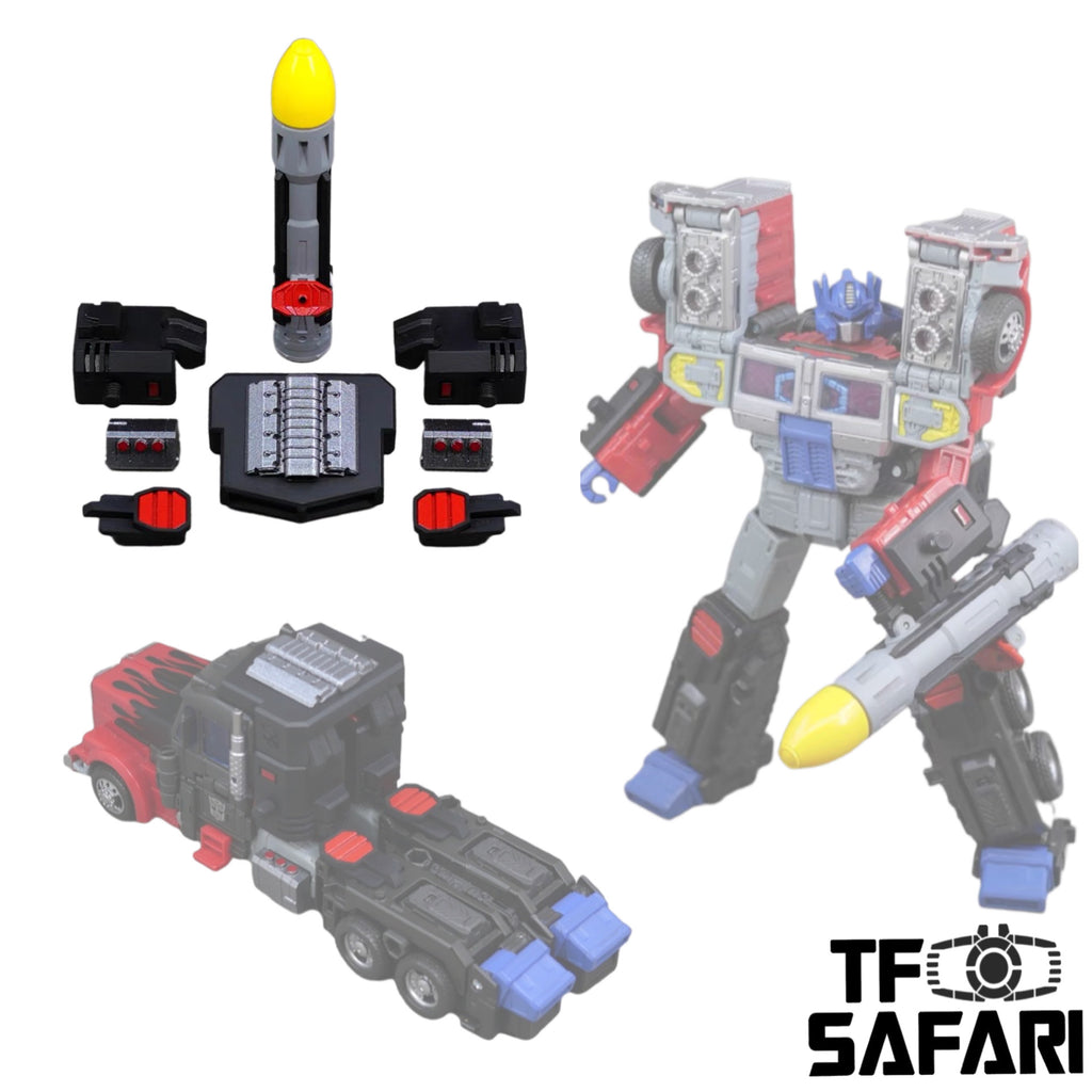 Black Soil Lab BS02 BS-02 (Previously TFS01 TFS-01) Upgrade Kit for Generations Legacy G2 Universe Laser Optimus Prime Upgrade Kit