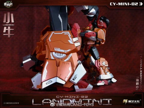 Cang Toys Cang-Toys CY-Mini02 CYMini02 Landmini (Headstrong, Feral Rex) Predaking Combiner