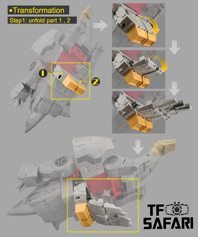 Go Better Studio GX44 GX-44 Gap Fillers for Studio Series 86 SS86 Sludge Dinobot Upgrade Kit