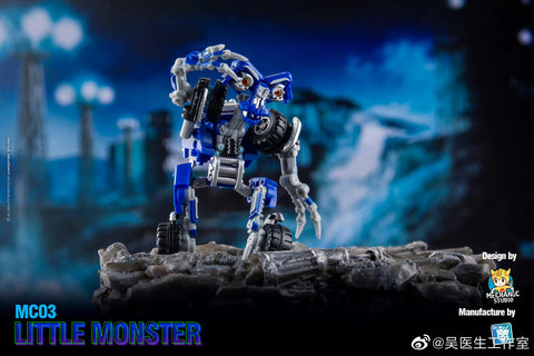 Dr.Wu & Mechanic Studio Movie Collector MC03 MC-03 Little Monster ( Wheelie Legends Class fit to SS series) Dr Wu  8cm / 3.15"