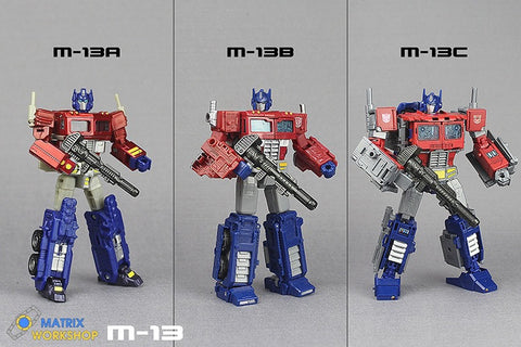 Matrix Workshop M13 M-13 Ion Blasters D / V / L Class for Optimus Prime Weapon Set Upgrade Kit
