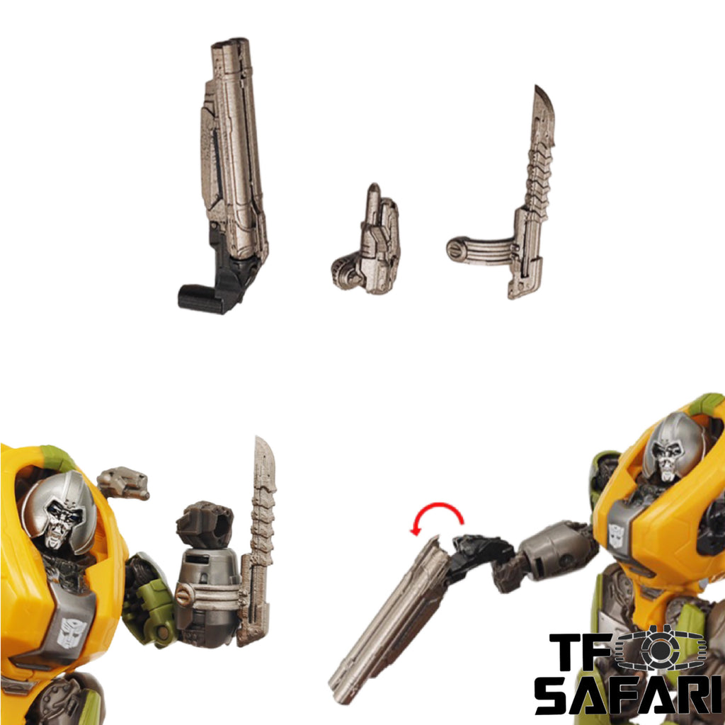 115 Workshop YYW HSTZ-21 HSTZ21 Weapon Set 2 for Studio Series SS80 Bumblebee Movie Brawn Upgrade Kit