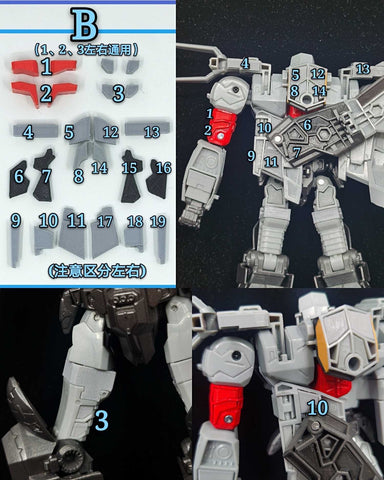 Ratchet Studio ROS-018 ROS018 Gap Filler (Leg Extensions, weapons) for Generation Selects Super Megatron Upgrade Kit
