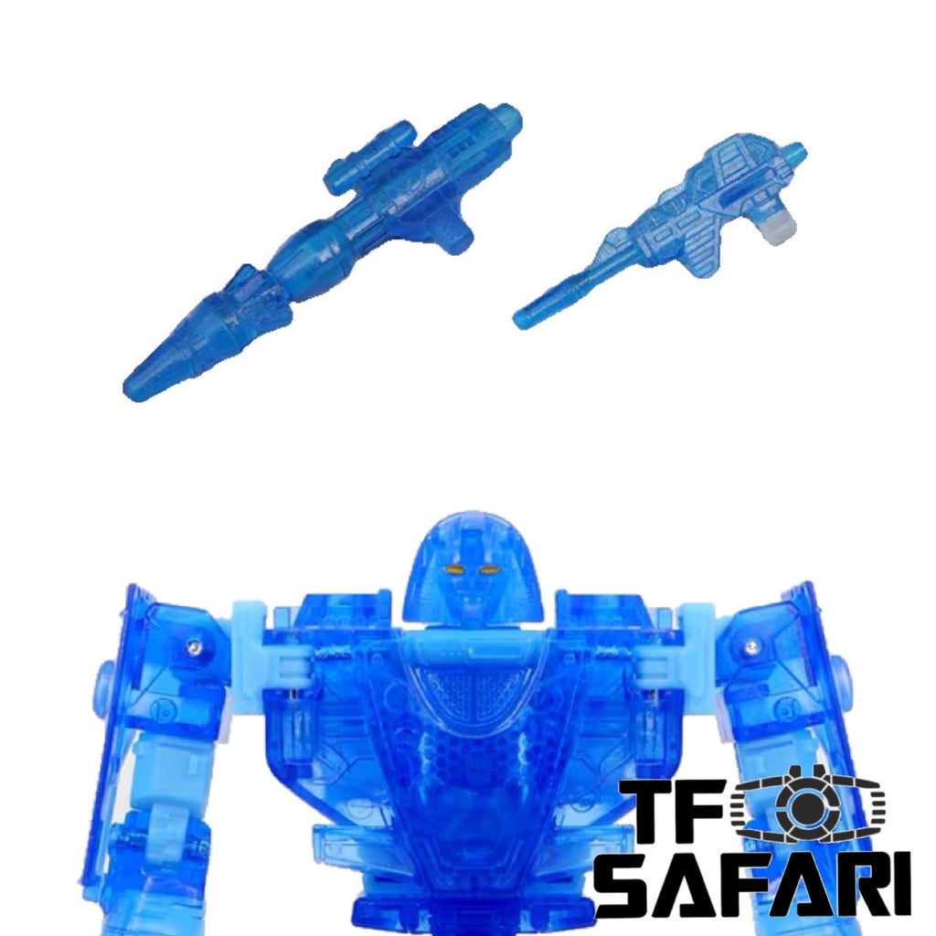 Matrix Workshop M20B M-20B WFC Siege Deluxe Mirage (Blue Transparent Version) Weapon Set Upgrade Kit