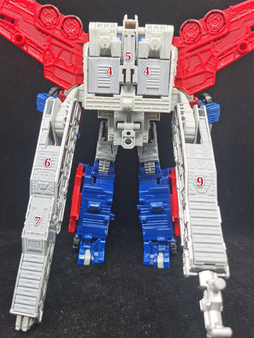 Ratchet Studio ROS-014 Gap Filler and Leg Extensions for WFC Siege Galaxy Convoy Upgrade Kit