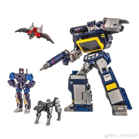 NA NewAge H21 H-21 Scaramanga ( Soundwave ) 4 in 1 pack New Age 9cm / 3.5"