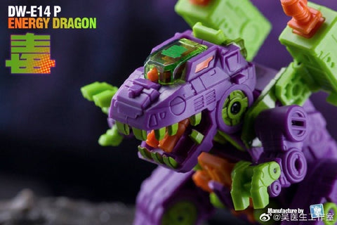 Dr.Wu & Mechanic Studio Extreme Warfare DW-E18B / DW-E18P  (DW-E14P, DW-E14B) Energy Dragon (Trypticon) Toxic Version / Black VersionDr Wu