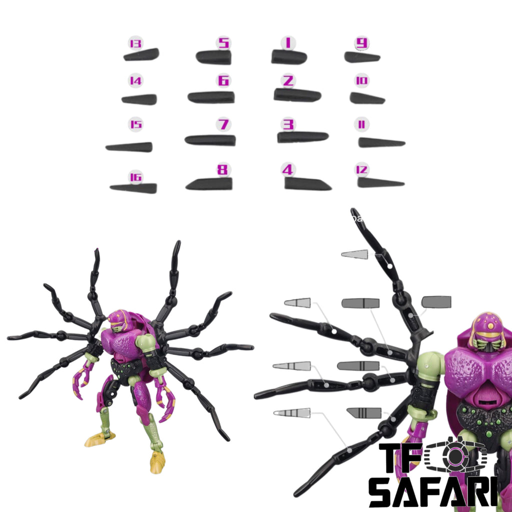 Go Better Studio GX42 GX-42(GB-1056 GB1056)Gap Fillers for Generations Legacy Predacon Tarantulus Upgrade Kit