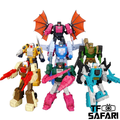 MFT MechFansToys Vecma Toys Head Warriors Headmasters Gift Sets of 7 (VS-01/02/03/04/05/06/07 Chromedome / Weirdwolf / Hardhead / Mindwipe / Skullcrusher / Highbrow / Brainstorm)