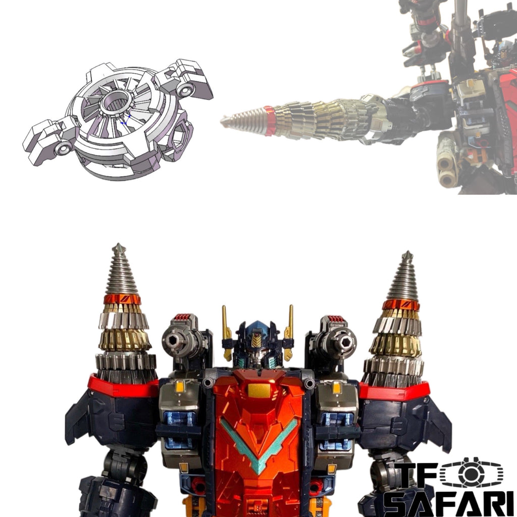 【Made-To-Order】Primula Studio PRM02 Arm to Drill Connector for Diaclone DA80 Big Powered GV Verse Caliver Upgrade Kit