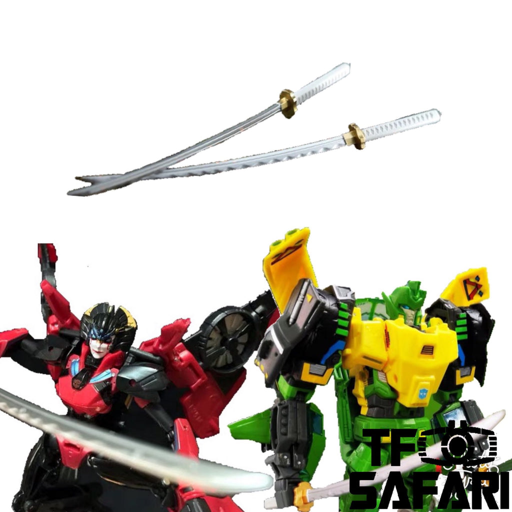 Dr.Wu DW-P34 Double Pole Double Katanas (Golden Hilt) for Springer / Windblade Dr Wu Upgrade Kit