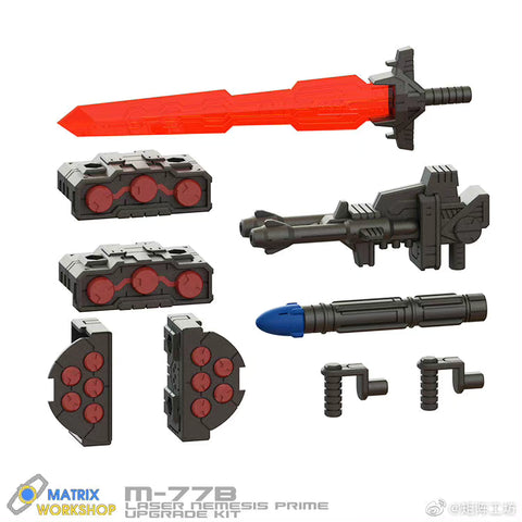 Matrix Workshop M77B M-77B Upgrade Kit for Generations Legacy Velocitron G2 Universe Scourge (Laser Nemesis Prime) Upgrade Kit