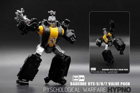 BadCube BC Evil Bug Corps OTS-05 / 06 / 07 Claymore, Hypno, Kickbutt (Shrapnel, Bombshell, Kickback) Collector's Version 14cm / 5.5"