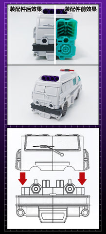 115 Workshop YYW-12AP YYW12AP Upgrade Kit for WFC Generation Selects Shattered Glass SG Ratchet Upgrade Kit