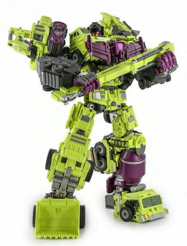 JB Jinbao Devastator Set A Scavenger & Bonecrusher (Oversized GT-01 GT01 Gravity Builder) 21cm