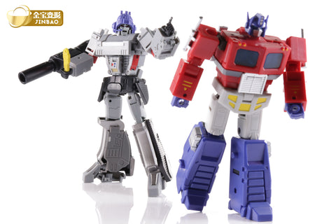 JB Jinbao Pocket Size DF04 Optimum Warrior & DF05 Destroy Emperor (Deluxe Optimus Prime & Megatron) 12.5cm