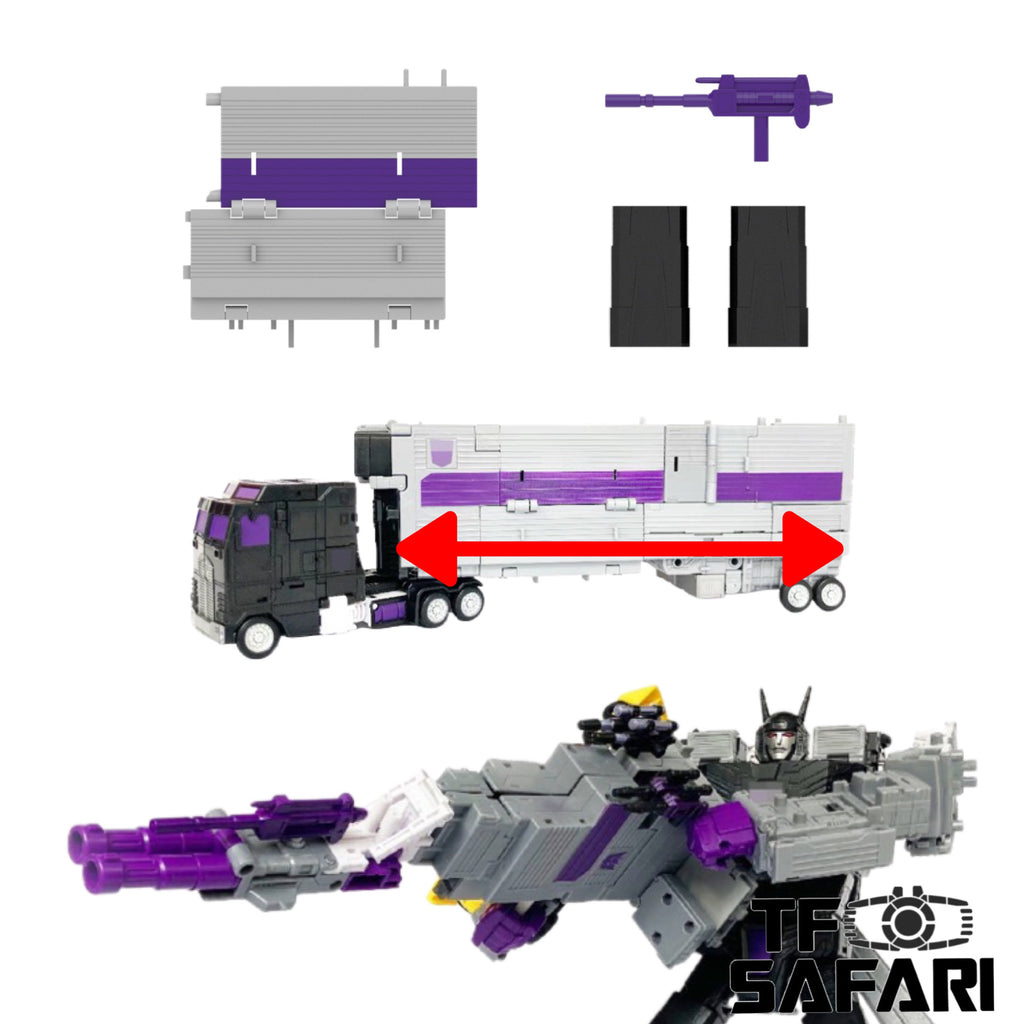 【Pre-Order】Magic Hand Studio MHD01 MHD-01 Upgrade Kit Trailer Extension / Leg Extension Part / Motormaster Weapon for Generations Legacy Series Menasor / Motormaster Upgrade Kit