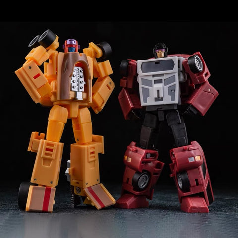 BW BW-002 Oversized KO MS-Toys MS-B12/ MS-B13 Pillage & Contain ( Dragstrip & Dead End, Menasor ) 2 in 1 set 11.6cm / 4.6"