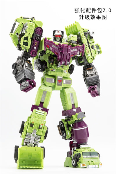 トランスフォーマー 非正規 JINBAO BUILDER デバスターっぽい人 JB Jinbao Devastator 2.0 Upgrade Kit (Oversized GT-01 GT01 Gravity