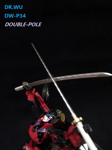 Dr.Wu DW-P34  Double Pole Double Katanas (Golden Hilt) for Springer / Windblade Dr Wu Upgrade Kit