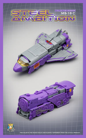 MFT MechFansToys Mech Soul Mechanic Studio MS-18C MS18C Steel Ambition Iron Sky (Astrotrain) Collector Version Mech Fans Toys 12cm / 4.5"