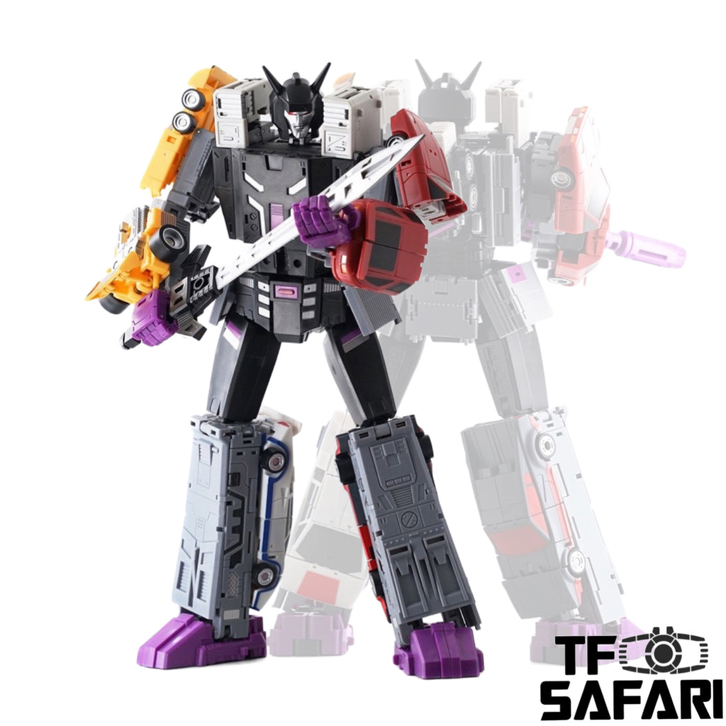 4th Party MHZ Toys MH-MINI-07 Tigerwing Not Oversized MS-Toys (Menasor Combiner Legends size) 5 in 1 Set 30cm / 11.8"