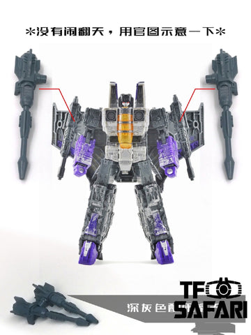 【Make-to-order】Go Better Studio GX-03 Null Rays for WFC Siege Decepticon Seekers (Starscream / Skywarp / Thunder Cracker / Red wing)  Weapon Set