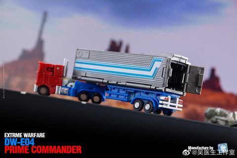 Dr.Wu & Mechanic Studio Extreme Warfare DW-E04 DWE04 Prime Commander (Optimus Prime)  w/ convoy Legends Class (Toy Color Version)  6cm / 4.6"