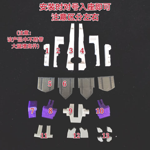 Ratchet Studio ROS-019 ROS019 Gap Fillers for Titans Return Galvatron Upgrade Kit