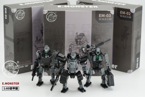 Emonster EM01/EM02/EM03 Power Suit (Diaclone line size) 1:60