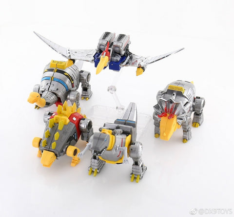 DX9 Toys War in Pocket Dinobots 5 in 1 Gift Set 10cm / 4"