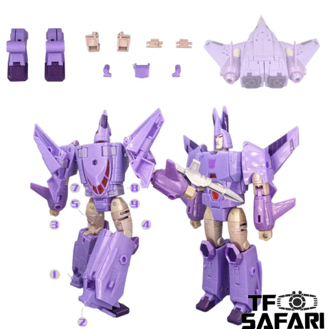 Go Better Studio GX37 GX-37 Gap Fillers & Replacement Feet for WFC Kingdom Cyclonus Upgrade Kit