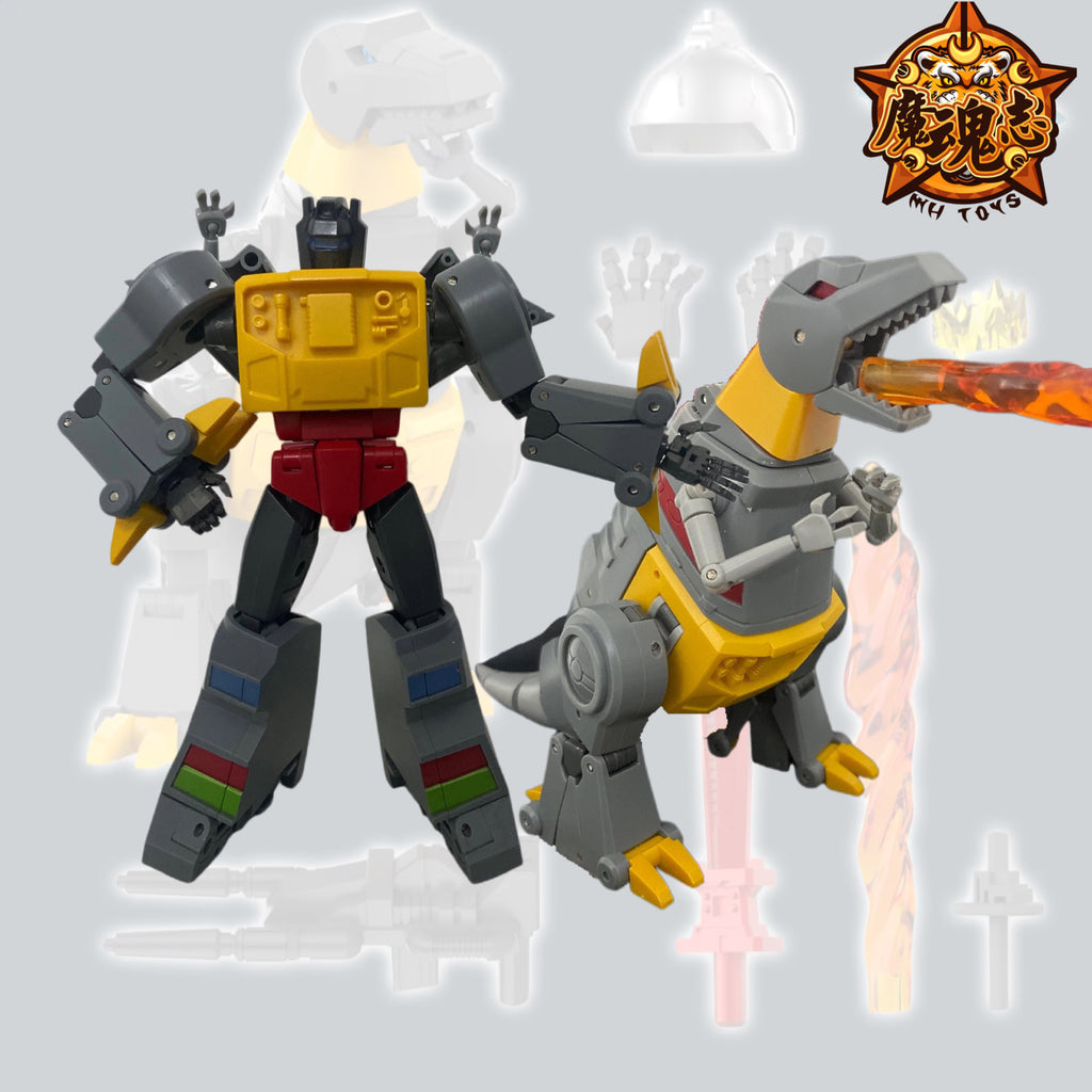 4th Party MHZ Toys MH-MINI-09 Tyrannosaurus Rex T-Rex ( Oversized NA Newage Ymir Grimlock) 14.5cm / 5.7”