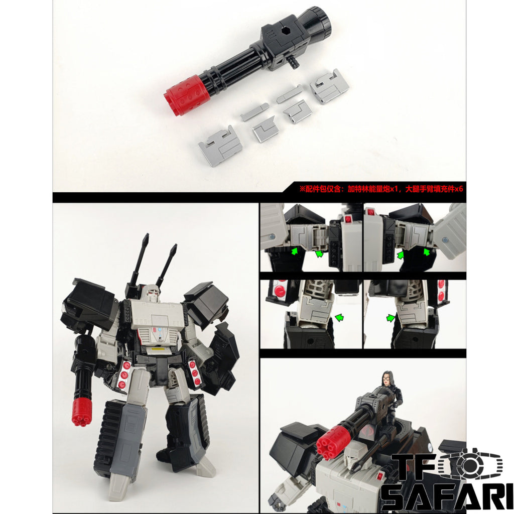 Shockwave Lab SL163 SL-163 Upgrade kit / Cannon & Gap fillers for G.I.Joe Megatron Upgrade Kit