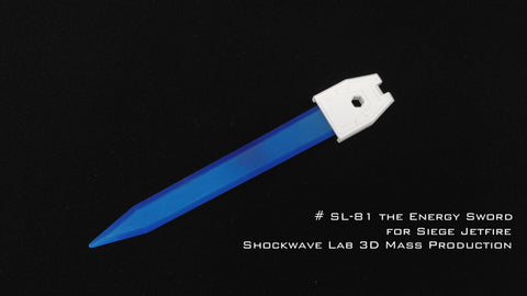 Shockwave Lab SL81 SL-81 Energy Sword for Siege Jetfire (Netflix Cartoon) Upgrade Kit
