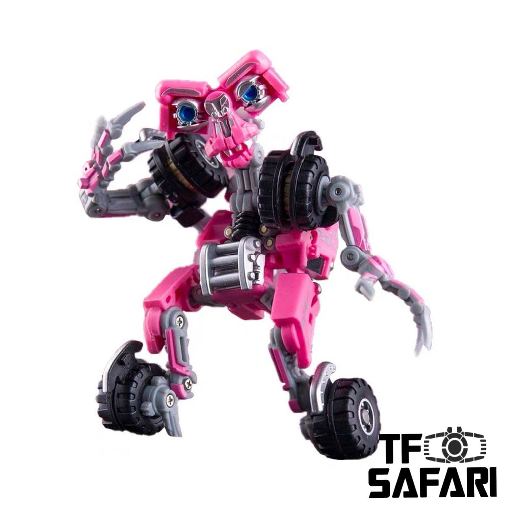 Dr.Wu & Mechanic Studio Movie Collector MC03P MC-03P Little Monster ( Wheelie Legends Class fit to SS series) Pink Version Dr Wu 8cm / 3.15"