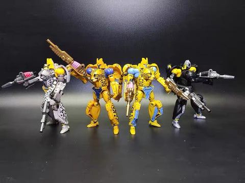 BDT Studio  BDT-09 BDT09A/B/C/D Gut Gun & Tail Gun for WFC Kingdom Legacy Netflix Cheetor / Shadow Panther Upgrade Kit