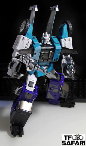 DX9 Toys D-10 D10 Hanzo (Sixshot) (Blue Chest) 27 cm / 10.5"